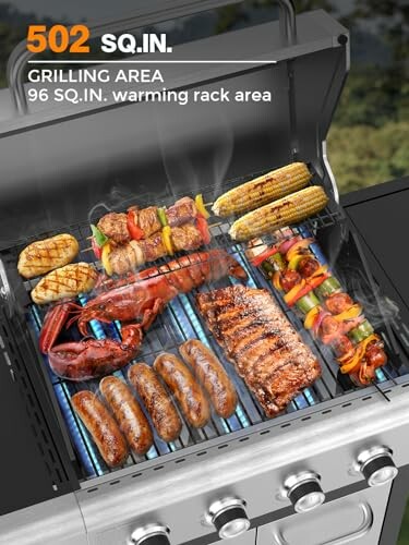 COWSAR 4-Burner BBQ Grill