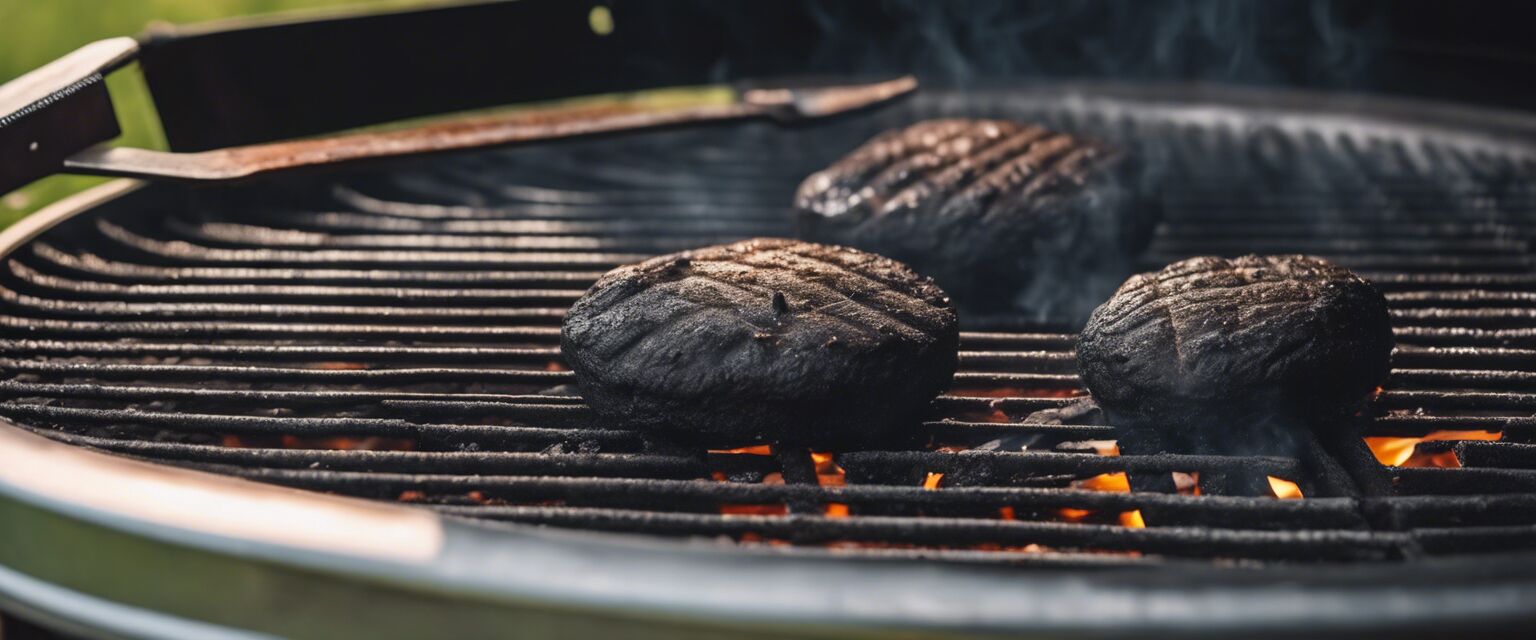 Charcoal grill cleaning