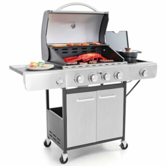 Captiva Designs 4-Burner Propane Gas BBQ Grill