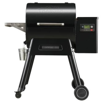 Traeger Ironwood 650 pellet grill in action.